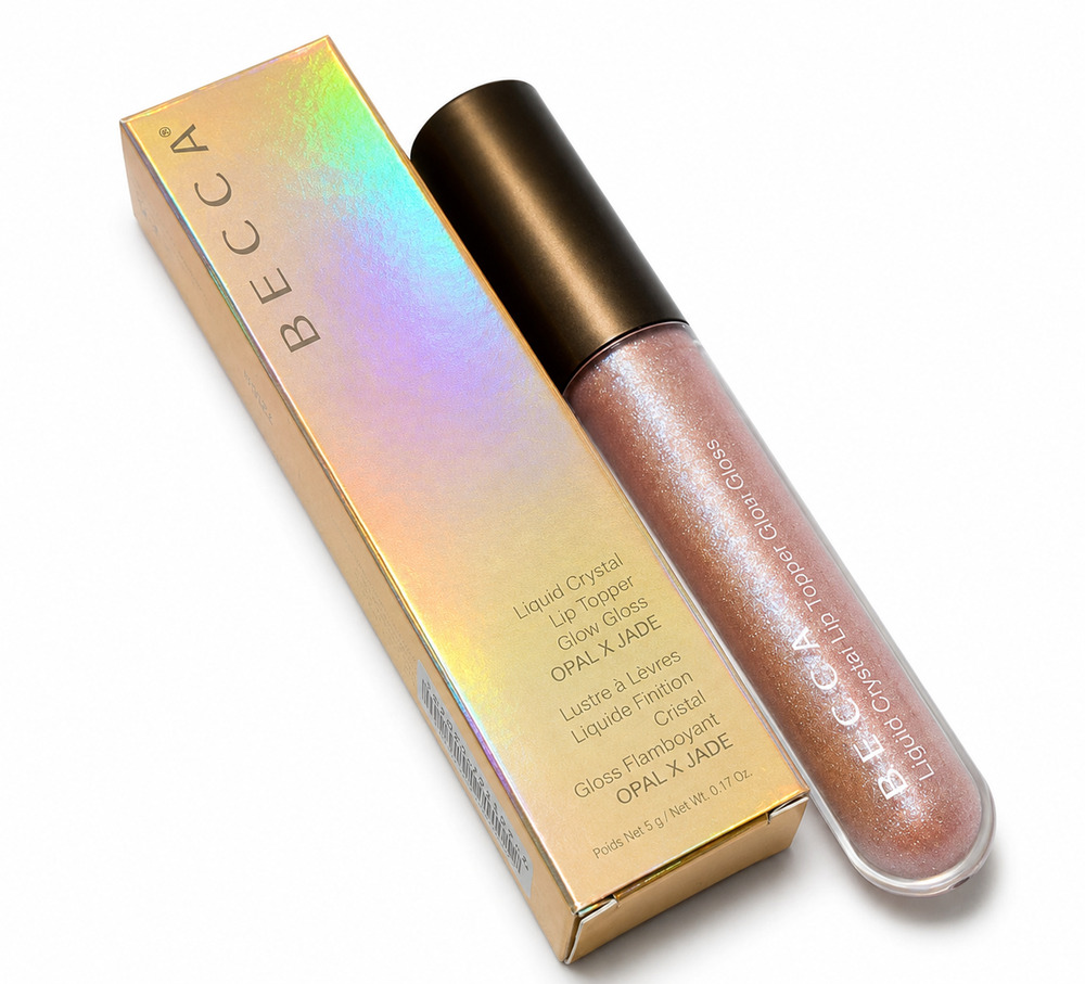 BECCA LIQUID CRYSTAL LIP TOPPER GLOW GLOSS OPAL X JADE 0.17 OZ NEW IN BOX